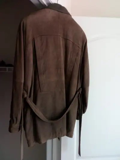Harry Rosen Mohair Coat and Danier Sued Leather Safari Jacket, View more