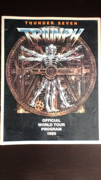 TRIUMPH “1985” Thunder Seven Concert Tour Program