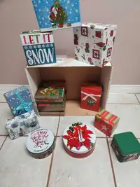 Christmas boxes & tins 