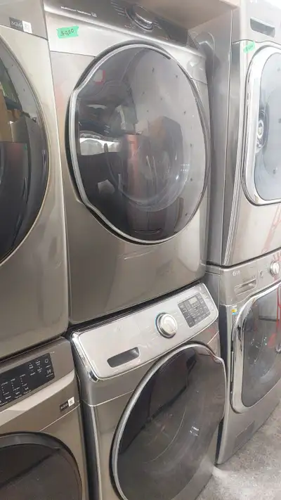 Washer Dryer Set - Samsung - Front Load - Stainless Steel - Used, View more