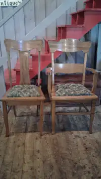Vintage Captain Style Chair with matching chair