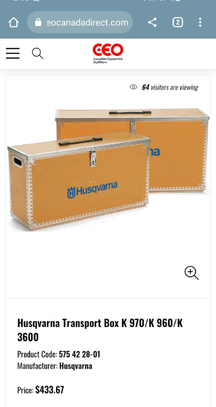 Wood Husqvarna transport box in Tool Storage & Benches in Kelowna - Image 4