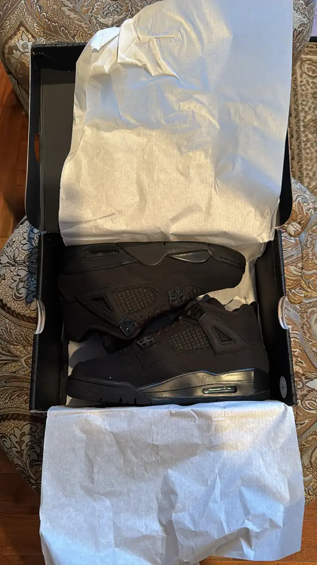 Jordan 4 Black Cat (2025) in Men's Shoes in Calgary - Image 5