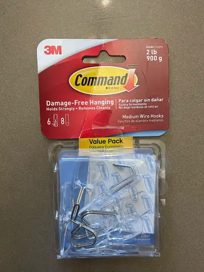 Command hooks.   2 pound capacity. , View more