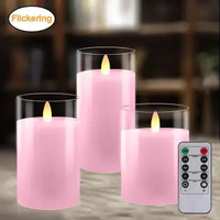 Nice dream flameless real wax candles set/set de bougies  