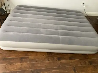 Inflatable queen mattress., View more