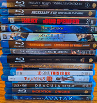 Selling 14 assorted Blu-ray movies for $30 total