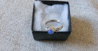 Sterling Silver Ring with Periwinkle Stone