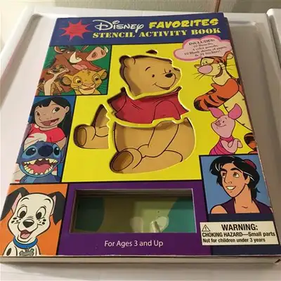 Stencil Activity books gently used $5 each: We have the following Stencil Activity books (no pencils...