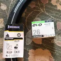 Mountain bike tire & tube, Michelin