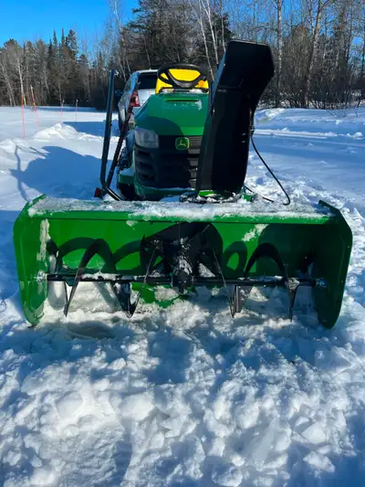 John Deere 44inch, 100series snow blower, View more
