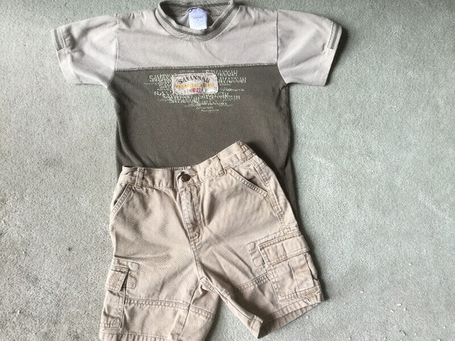 SUMMER CLOTHES - SHORT, TSHIRT & JEANS - SIZE 5 in Clothing - 5T in Hamilton