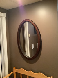 Grand miroir ovale 