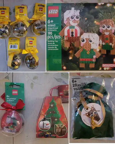 LEGO Christmas Tree Ornaments - Various - New and Sealed, View more
