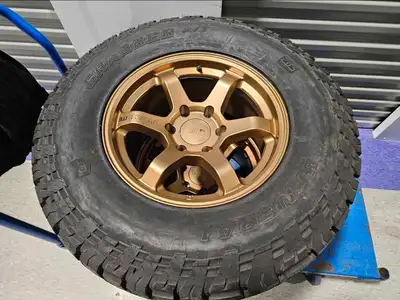 I have a set of 4 Motegi MR150 Trailites and General Grabber A/TX tires that I never got around to u...