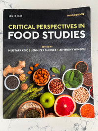 Critical perspectives in food studies. Third edition