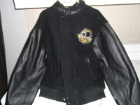 Quebec 60th anniversary Pee-Wee hockey melton and leather coat