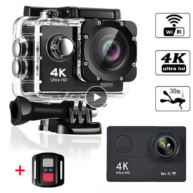 New JA Pro Action Cam 4K WiFi - ULTRA HD - 2.0" 16MP Waterproof in Cameras & Camcorders in Mississauga / Peel Region