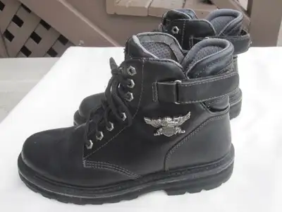 Harley-Davidson Leather Riding Stealth Boots Men's Size 9 in excellent condition for $85.00