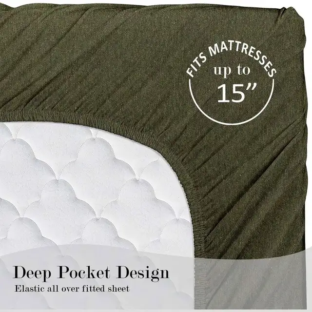 Mainstays Bed Sheet Set, Full Size Sea Turtle Green, 4 Piece in Bedding in Kitchener / Waterloo - Image 6