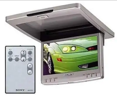 sony lcd car screen tv 7" fold down w remote in box, View more