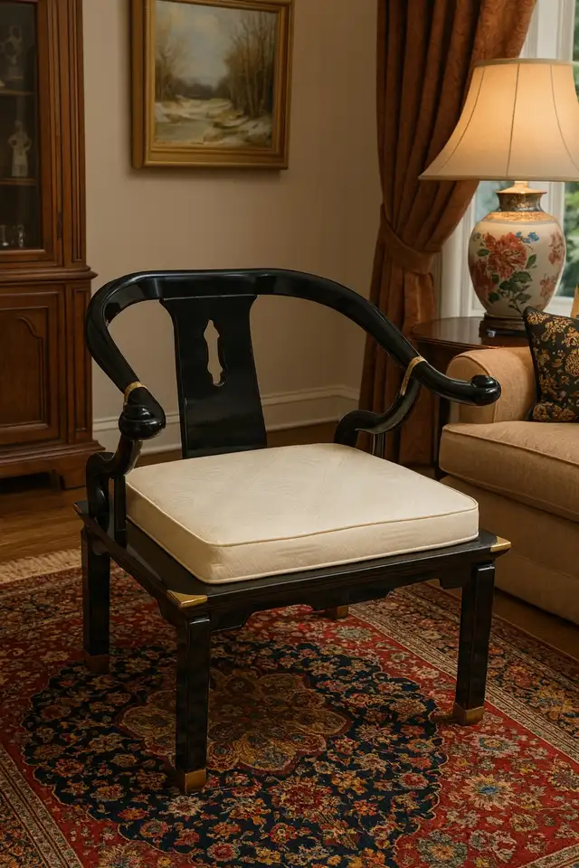 Asian Style Chair in Chairs & Recliners in Markham / York Region - Image 2