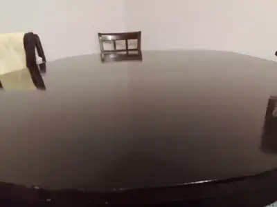 Cherry Oak dining table with 6 chairs, View more