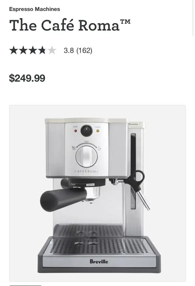 Breville - The Café Roma - Brand New in Coffee Makers in City of Toronto - Image 2