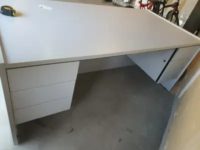 Large, heavy, all purpose office desk for sale. Height = 2.5 feet / 75cm Depth = 3 ft / 91cm Width =...