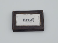 Genuine Leather RFID Protected Wallet brand new / portefeuille