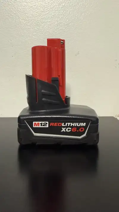 Milwaukee M12 XC 6.0Ah battery., View more