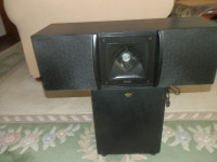 Klipsch Icon VC25 Center Channel Speaker 100 Watts (Black)+Sub.
