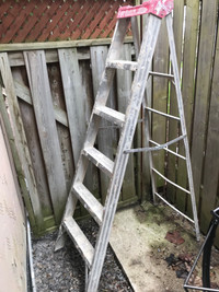 6’ folding aluminum step ladder