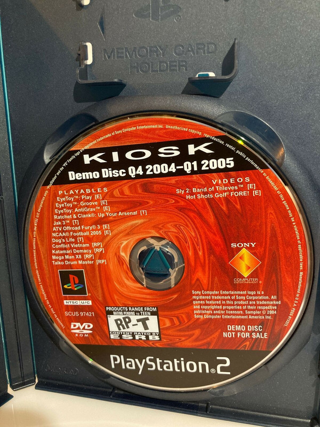 PlayStation 2 kiosk demo disc in Older Generation in Mississauga / Peel Region