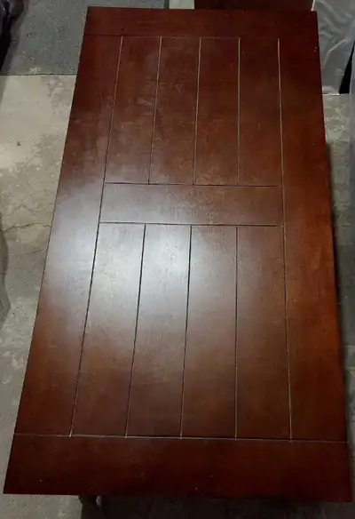 Wooden Coffee Table – Dark Brown Finish, View more