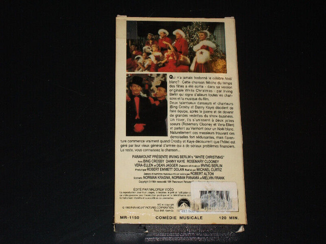 Noël blanc (1954) Cassette VHS dans CD, DVD et Blu-ray  à Ville de Montréal - Image 2