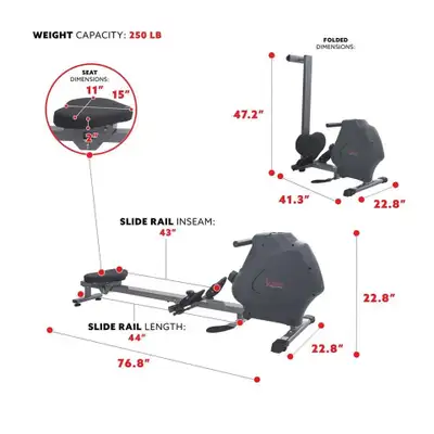 Sunny Health & Fitness Multifunction SPM Magnetic Rowing Machine - SF-RW5941 I have a Rowing machine...