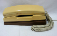 TELEPHONE MURAL/BUREAU VINTAGE G.E. SLIMLINE WALL or  DESK PHONE