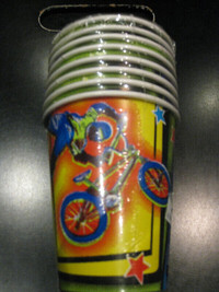 NEW In line Skating Napkins, Skateboard/Bike Cups