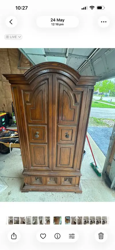 Antique Solid Oak Dresser, View more