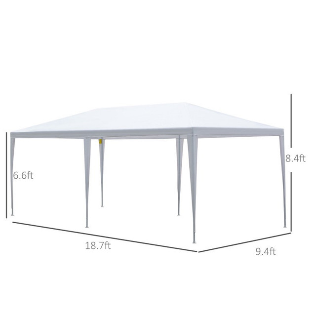 19' x 9' Party Tent Gazebo Canopy with 4 Removable Window Side W in Patio & Garden Furniture in Markham / York Region - Image 3