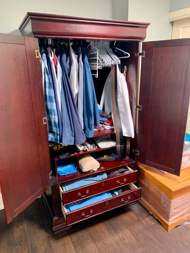 Bombay Bedroom Armoire / Entertainment Centre in Dressers & Wardrobes in Markham / York Region - Image 2