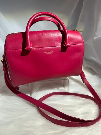 Saint Laurent (YSL) Leather Top Handle/Crossbody Classic Baby Du, View more