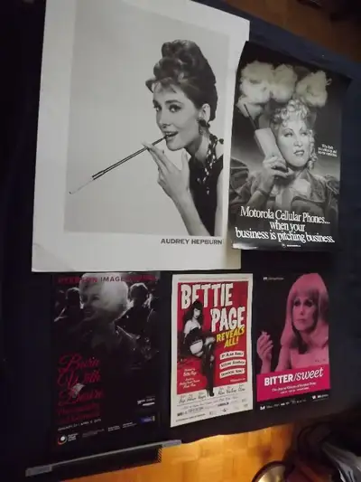 POSTERS:MONROE,DENEUVE,GARLAND,GRACE KELLY,BETTIE PAGE,mae WEST, View more
