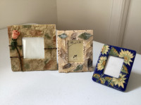 PRICE DROP! 3 Beautiful Assorted Standing Photo Frames