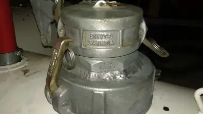 aluminum camlock reducer 6"-4" with cap