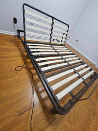 Queen Lifestyle adjustable bed frame  and mattress 