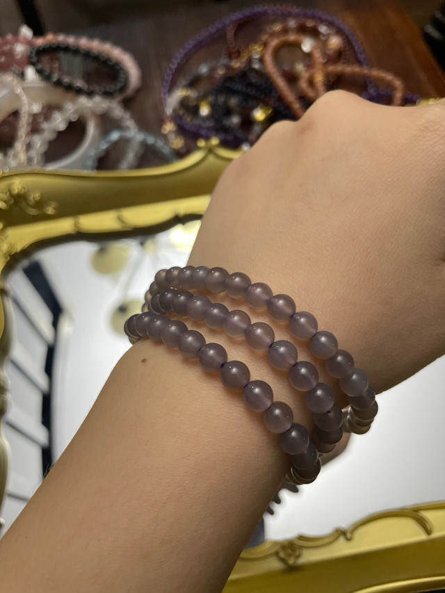 Purple chalcedony bracelet  in Jewellery & Watches in City of Halifax - Image 2