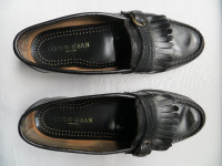 Men's Black Leather Dress Shoes 9E by Cole Haan