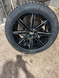 20 inch studded winter tires on aftermarket wheels